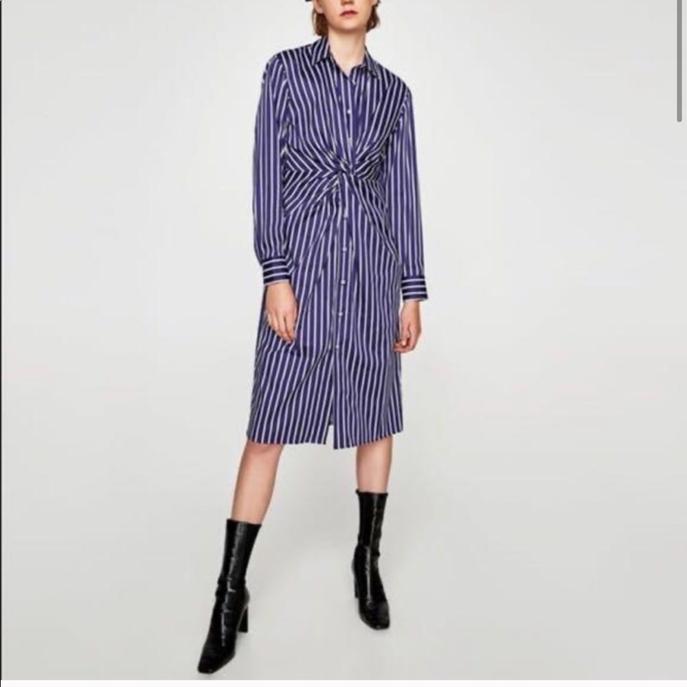 Zara Tie-Front Dress